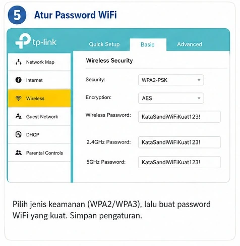 ganti pasword wifi