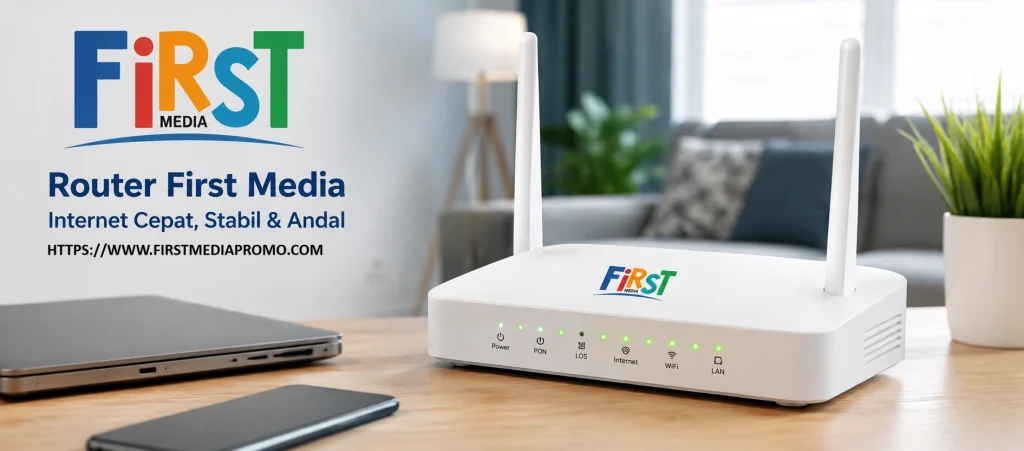 cara setting router first media