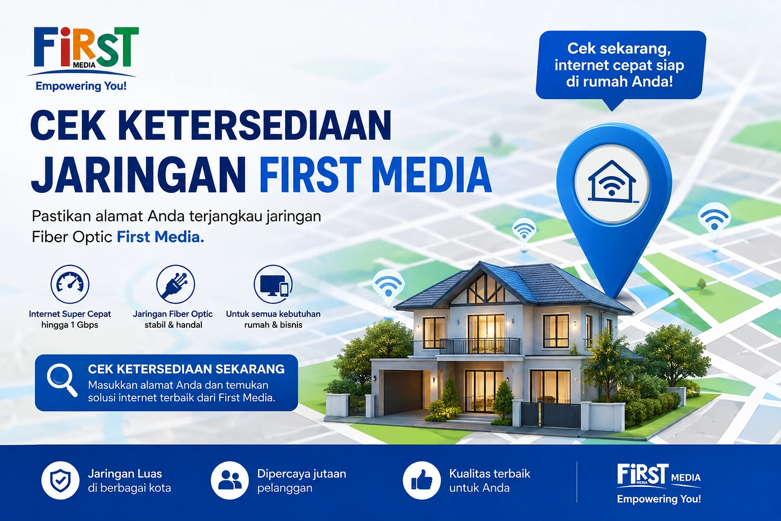 cek jaringan first media