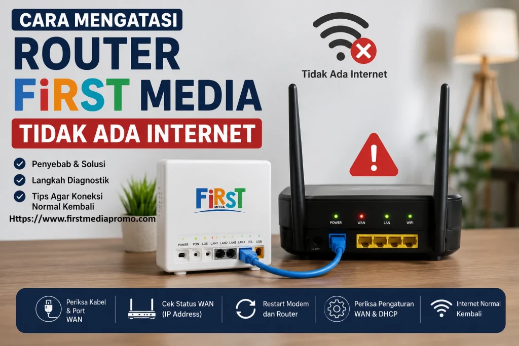 Cara Mengatasi Router First Media Tidak Ada Internet
